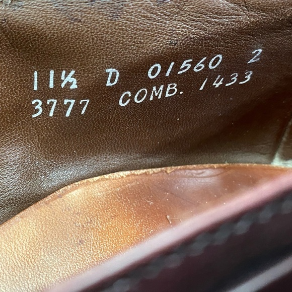 Allen Edmonds Arlington Loafers 11.5 D Cordovan Burgundy Oxblood Tassel Kiltie main image 5